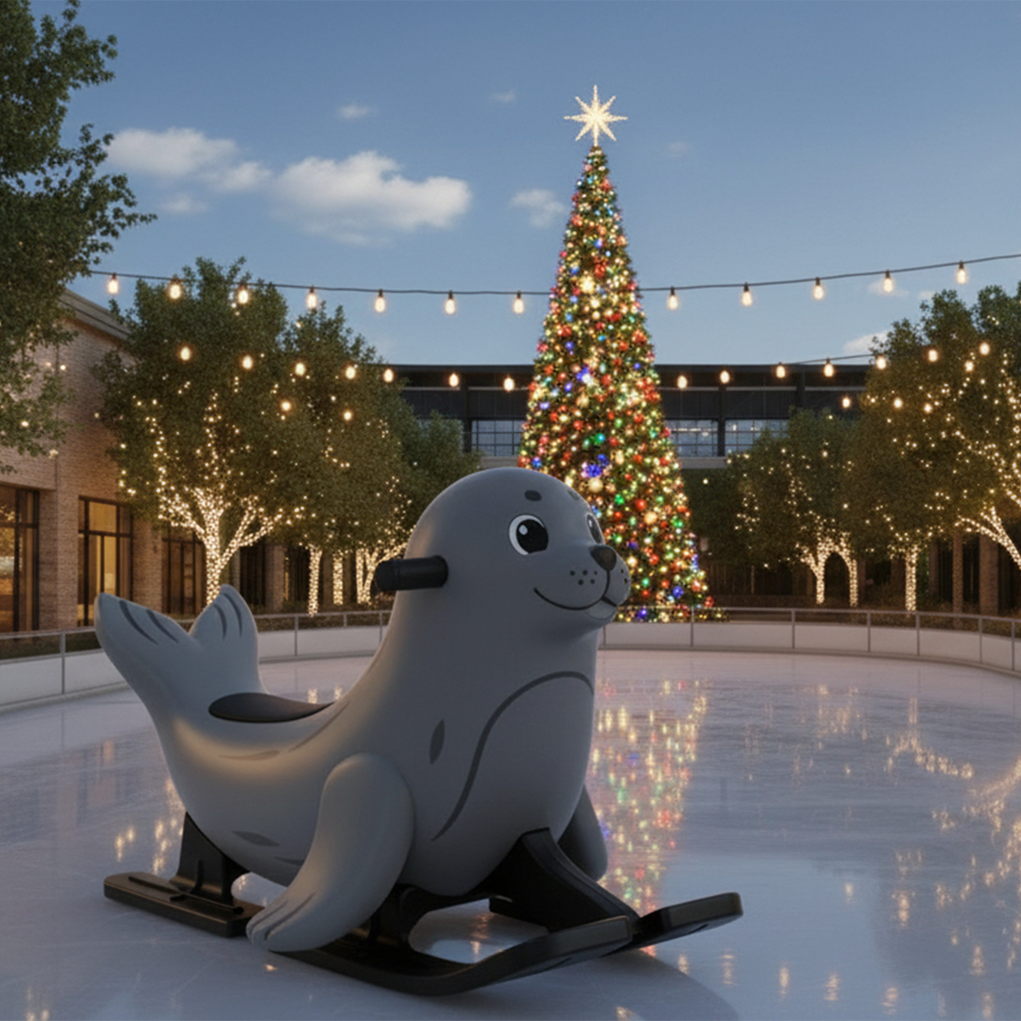 Foquitas de ayuda para patinar.